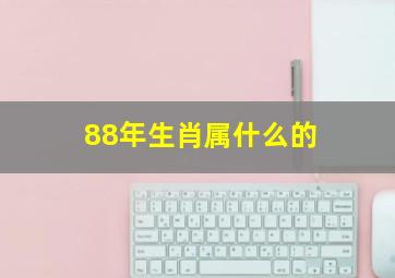 88年生肖属什么的