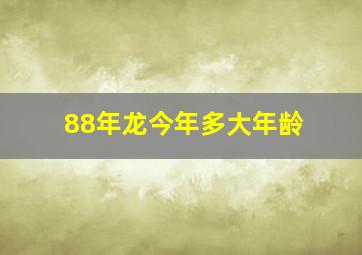 88年龙今年多大年龄