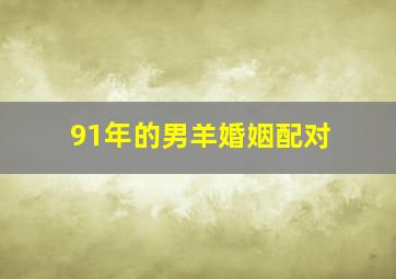 91年的男羊婚姻配对