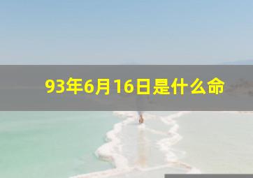 93年6月16日是什么命