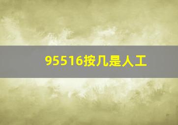 95516按几是人工