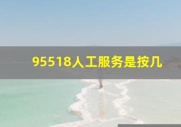 95518人工服务是按几