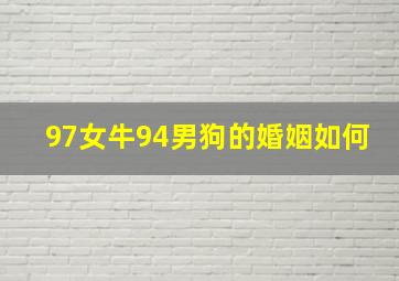 97女牛94男狗的婚姻如何