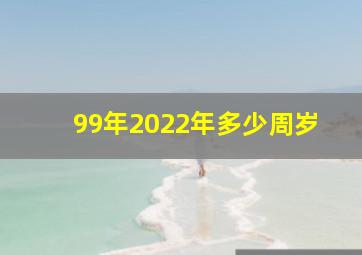 99年2022年多少周岁