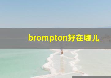 brompton好在哪儿