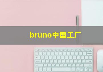 bruno中国工厂