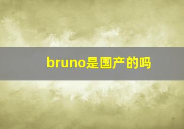 bruno是国产的吗