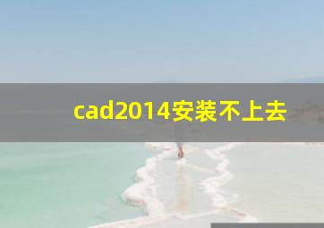 cad2014安装不上去