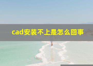 cad安装不上是怎么回事