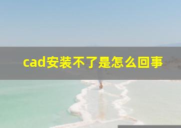 cad安装不了是怎么回事