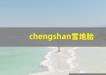 chengshan雪地胎