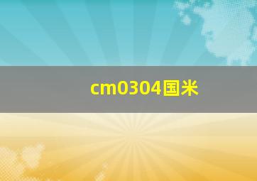 cm0304国米