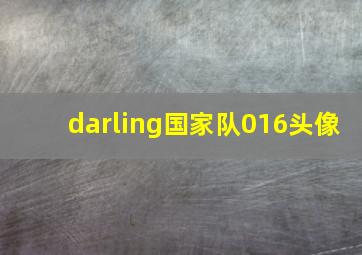 darling国家队016头像