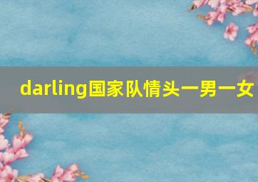 darling国家队情头一男一女