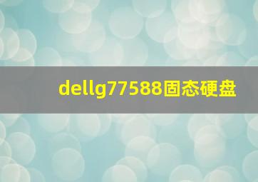 dellg77588固态硬盘