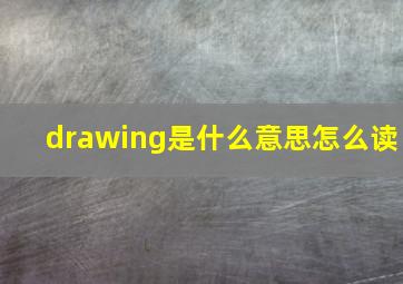 drawing是什么意思怎么读