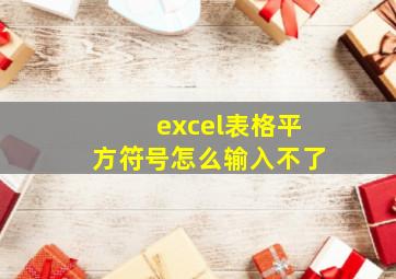 excel表格平方符号怎么输入不了