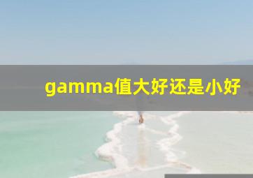 gamma值大好还是小好