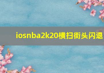 iosnba2k20横扫街头闪退