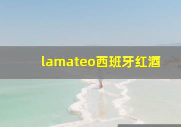 lamateo西班牙红酒