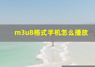 m3u8格式手机怎么播放