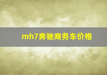 mh7奔驰商务车价格