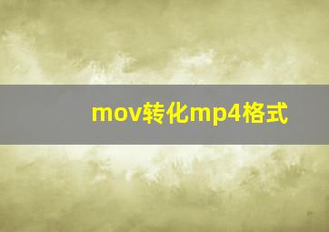 mov转化mp4格式