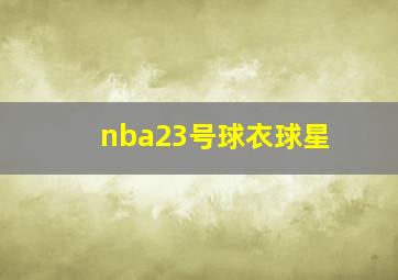 nba23号球衣球星