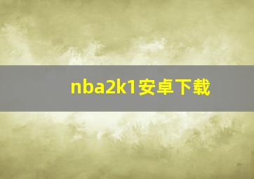 nba2k1安卓下载