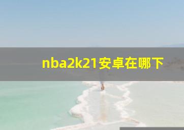 nba2k21安卓在哪下