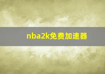 nba2k免费加速器