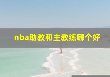 nba助教和主教练哪个好