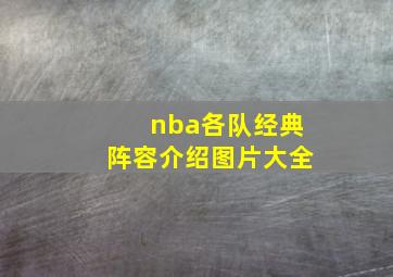 nba各队经典阵容介绍图片大全