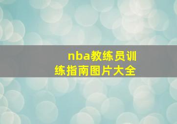 nba教练员训练指南图片大全