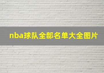 nba球队全部名单大全图片