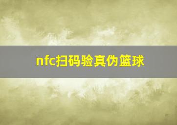 nfc扫码验真伪篮球