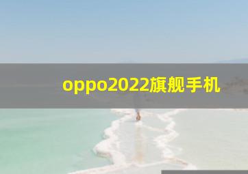 oppo2022旗舰手机