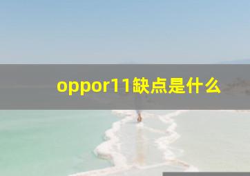 oppor11缺点是什么