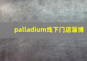 palladium线下门店淄博