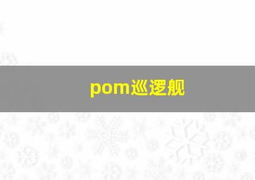 pom巡逻舰