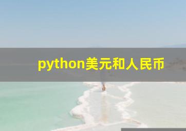 python美元和人民币