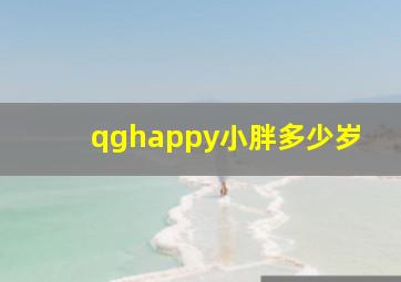 qghappy小胖多少岁