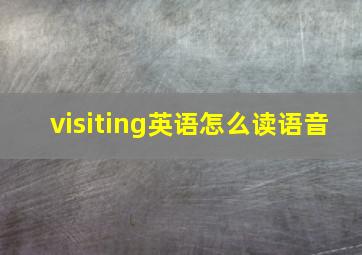 visiting英语怎么读语音