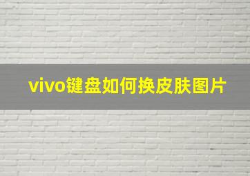 vivo键盘如何换皮肤图片