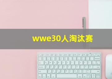 wwe30人淘汰赛