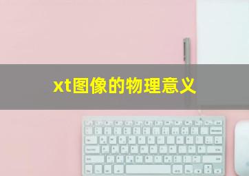 xt图像的物理意义