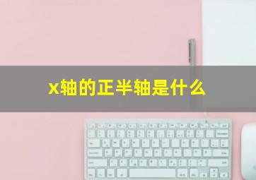 x轴的正半轴是什么