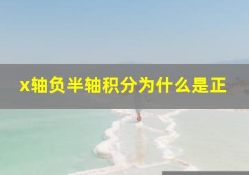 x轴负半轴积分为什么是正