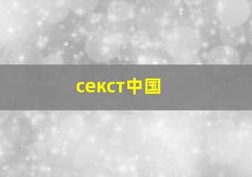 секст中国