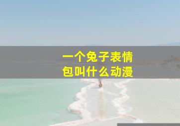 一个兔子表情包叫什么动漫